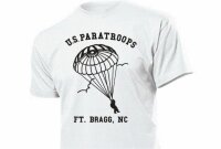 US Army T-Shirt Paratroops Ft. Bragg, NC FJ Gr S-3XL...