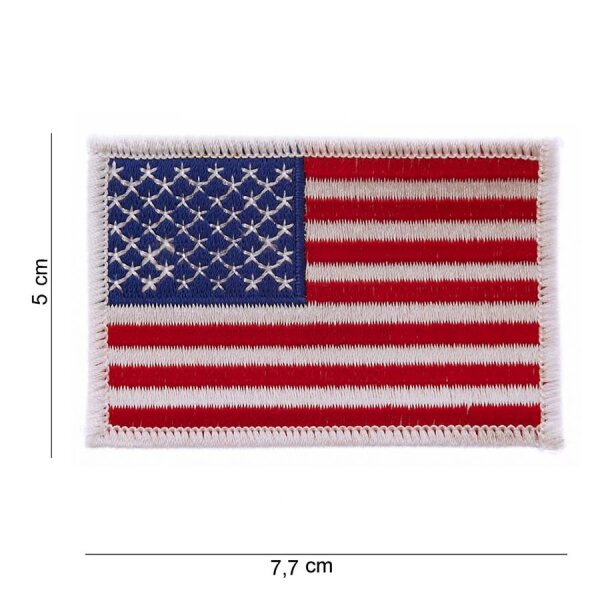 Patch US Flag white Border