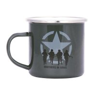 Emenual Mug US Army Allied Star Brothers in Arms Oliv