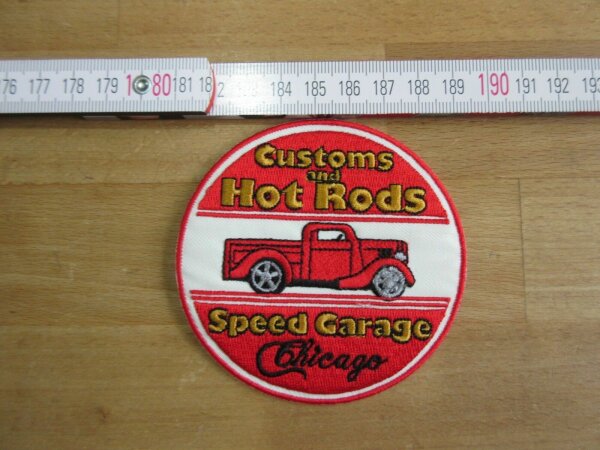 Patch Customs and Hot Rods Speed Garage Chicago Nose Art Rockabilly V8 US Car