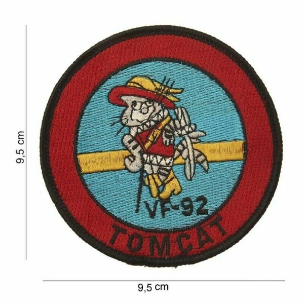 US Army Tomcatter Wildcat Felix the Cat Tomcat Pirates VF-92 Patch Aufnäher WWII