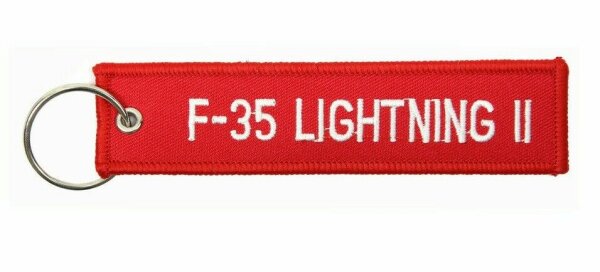 Schlüsselanhänger Kampfjet F-35 Lightning II Pilot US Army Key Ring Airforce