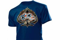 T-Shirt Four of a Kind Ace of Spades Dices Gambling Poker...