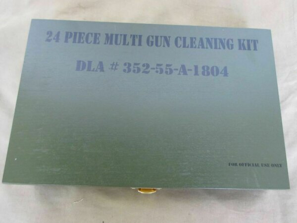 US Army Reinigungsgerät DLA Rifle Pistol Cal. 38 357 30 10 12 45 Cleaning Kit