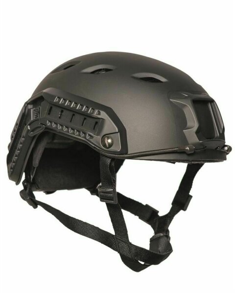 Tactical Helmet Mich Fast W/Rail Black Taktischer Helm Paintball Airsoft Gotcha