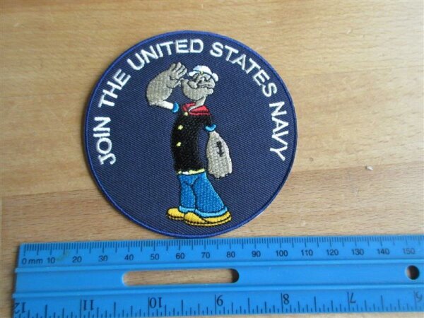 US Army USN Popeye Join the Navy Seals Marines Corps USMC USAAF Patch WWII WK2