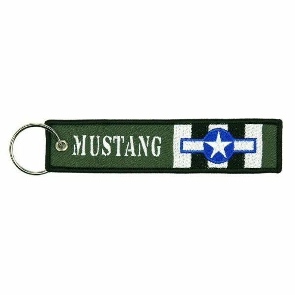 Schlüsselanhänger USAAF Kokarde Airplane Mustang Airforce US Army Key Ring WWII