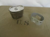 Set US Army Feldflaschenbecher Water Bottle Cup + Deckel / Lid + Ständer / Hold