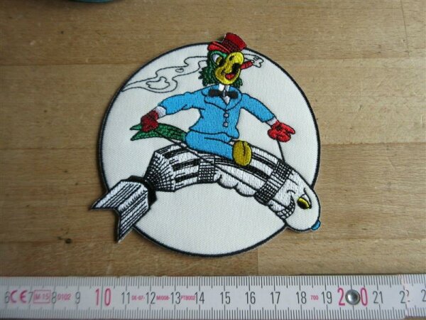 WWII USAAF Parrot Bomb 721st BOMB Sqd 450th BG 15 AAF FLIGHT JACKET PATCH WK2