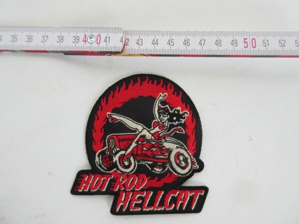 Patch Hellcat Pin-up Hot Rod Nose Art Rockabilly V8 US Car