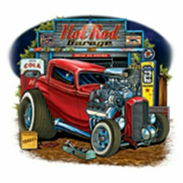 T-Shirt Hot Rod Garage Rockabilly Vintage Biker US Car V8 Oldtimer Ratty Rodder