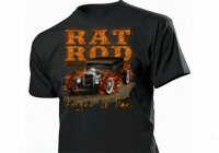 T-Shirt Rat Rod Forged in Time Rockabilly US Car V8 Hot...