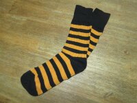 Prison Style Striped Socks Biker Socken Old School Heritage Vintage Rot/Weiß