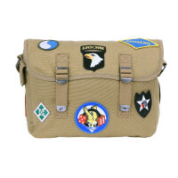 US Army Canvas Kampftasche Schultertasche Vintage WWII...
