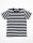 Prison Gefängnis Style Stripy T-Shirt Mens Black & White Biker