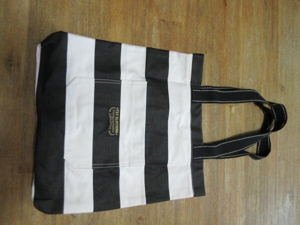 Prison Style Canvas Bag Umhängetasche Schultertasche Shopper Black & White