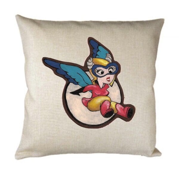 Pillow Cover Cushion Case Fifinella WASP WAC Women Army Corps