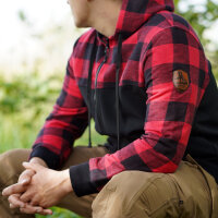 Lumbershell Lumberjack Softshell Jacket Olive Red Black Plaid