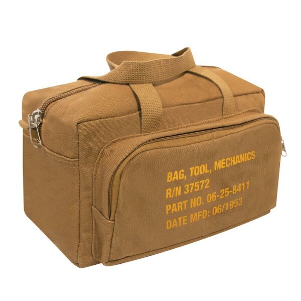 US Army Canvas GI Type Mechanics Tool Bag Kampftasche Stencil Coyote