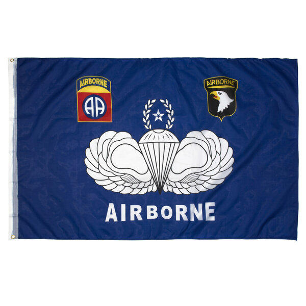 US Army Flag 101st 82nd Airborne Paratrooper Senior Pilot Wings