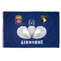 US Army Flag 101st 82nd Airborne Paratrooper Senior Pilot...