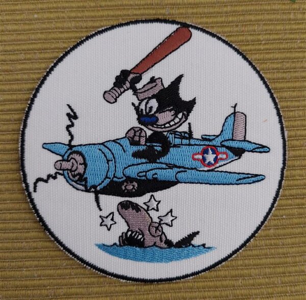 Patch US Army Tomcatter Airplane Wildcat VF-31 Felix the Cat Naval USN