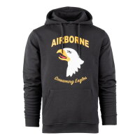 Hoodie US Army 101st Airborne Screaming Eagle Dark Grey L