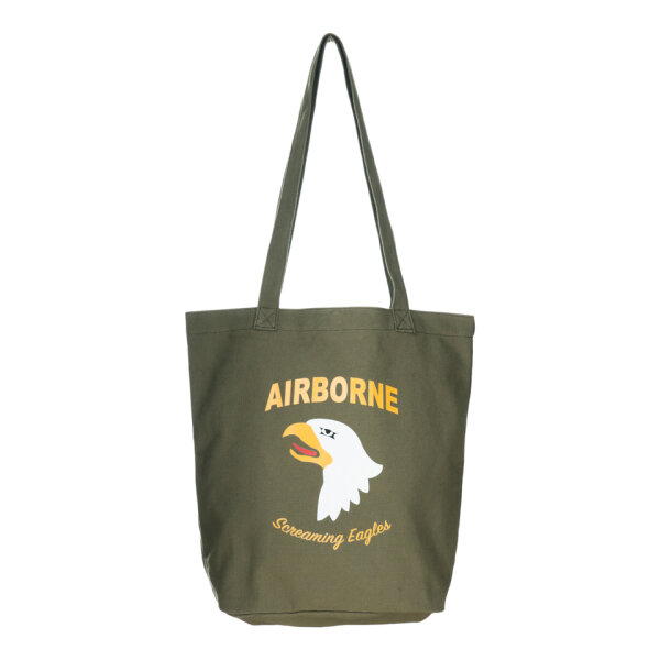 101st Airborne Division Canvas Schultertasche Shopper