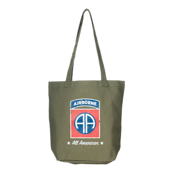 82nd All American Airborne Division AA Canvas Schultertasche Shopper