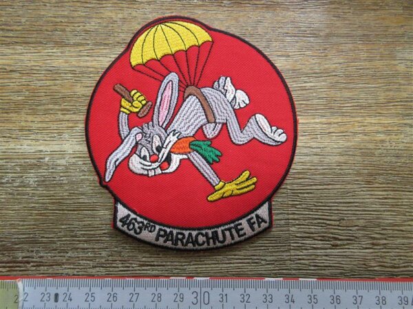 Patch WWII USAAF 463rd Bomb Squadron 346th Bomb Group Parachute FA Bugs Bunny