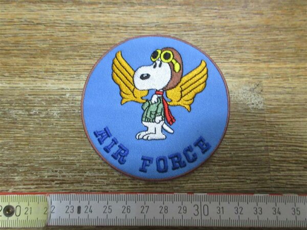 Patch US Air Force Army Flying Ace Snoopy USAAF Wings WWII ##2