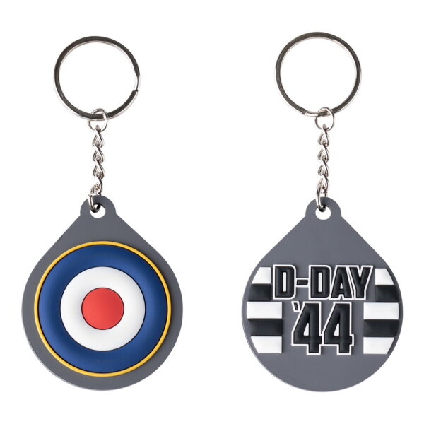 Keychain RAF Air Force British Army D-Day 3D PVC