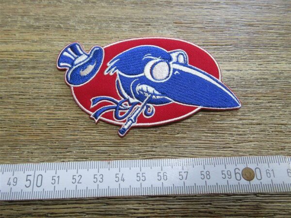 Patch Rabe Zylinder Crow Raven Nose Art Aufnäher Flight Jacket