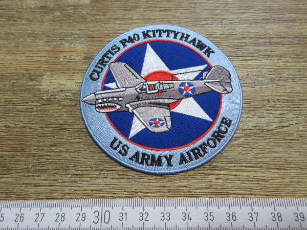 Patch USAAF Air Force Curtis P40 Kittyhawk US Army Airforce WWII Flight Jacket