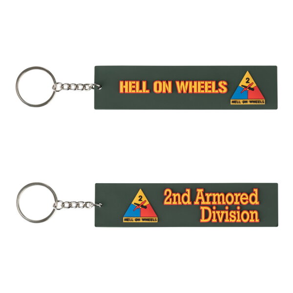 Schlüsselanhänger US Army Hell on Wheels 2nd Armored Division PVC D-Day