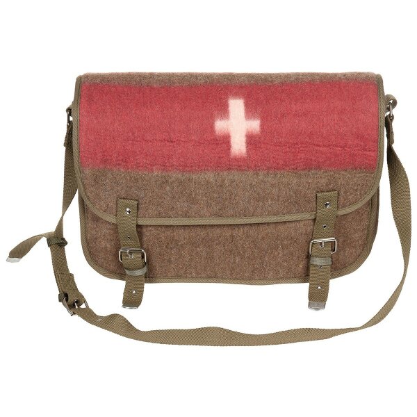 Armee Wolldecke Swiss Army Blanket Medical Bag Umhängetasche Red Cross Tasche #1