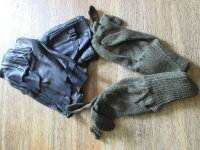 WWII US Army Style Leder Handschuhe M-1949 Leather Gloves + Innenhandschuh 3