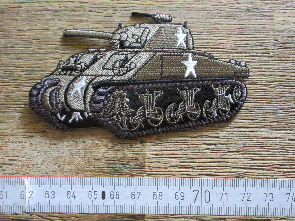 Patch M4 Sherman Panzer Tank Allied Star