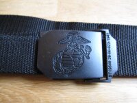 Hosengürtel mit USMC Insignia Buckle Matt Oliv/Khaki