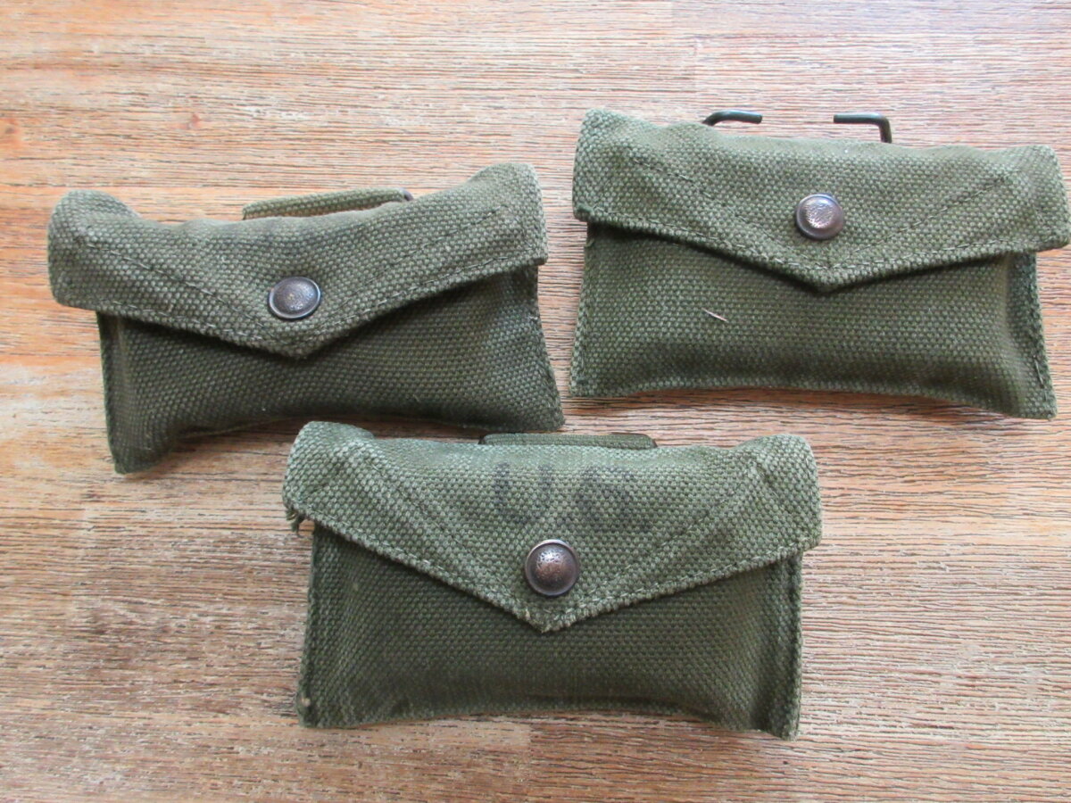 Original British Made US Army First Aid Bandage + Pouch WWII