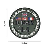 Patch 3D PVC D-Day 80th Years Operation Overlord Normandy...