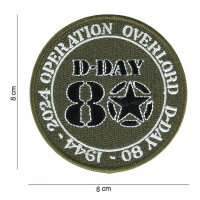 Patch US Army D-Day 80 years WWII Airborne Allied Star...