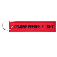 1 Key Chains  "Remove Before Flight" Red / Black