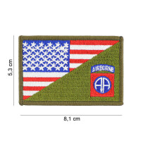 82nd Airborne AA Division US Half Flag Patch...