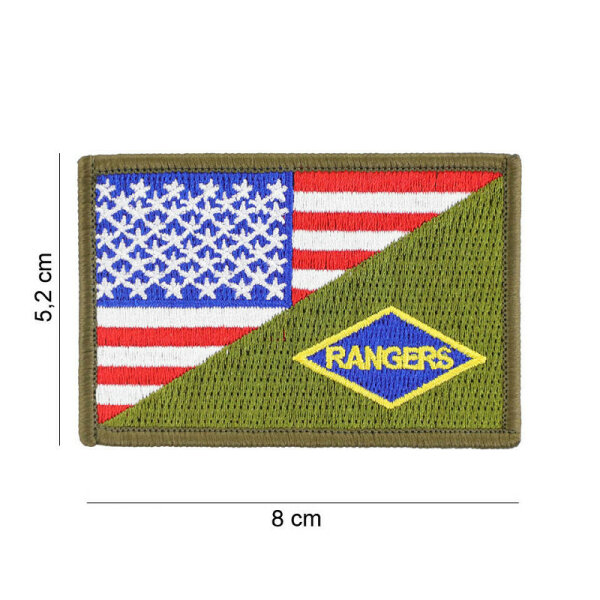 Patch Rangers Division US Army Half Flag