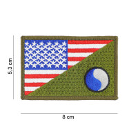 29th Infantry Division US Half Flag Patch Aufnäher...