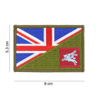 British Army Patch Airborne Half Flag Pegasus Parachute...