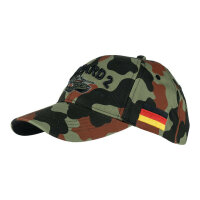 Baseball Cap BW Bundeswehr Flecktarn Camo Leopard 2...