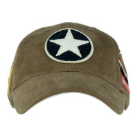 US Army Airforce Baseball Cap P-40 Curtiss Warhawk  USAAF Kokarde