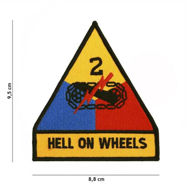 Patch 2nd Armored Division Hell on Wheels US Army Panzerjacke Tanker Jacket